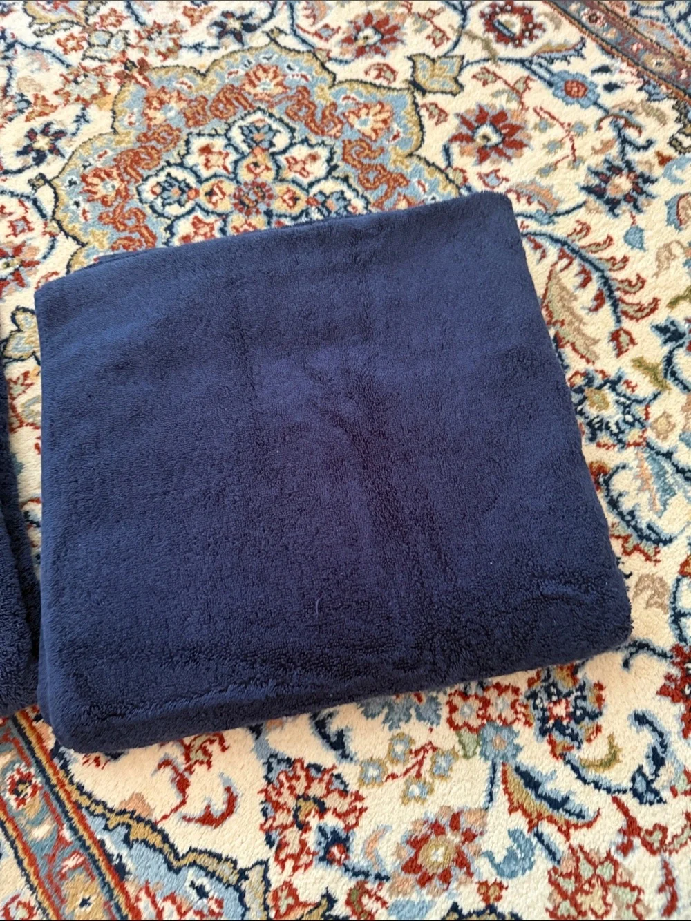 Opalhouse Navy Plush Hand Towels (2) & Worthington Bath Towels (2)